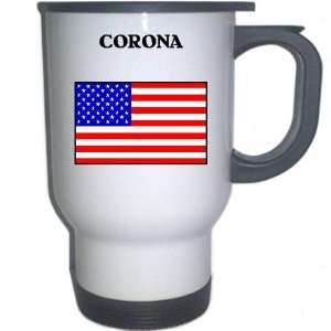  US Flag   Corona, California (CA) White Stainless Steel 
