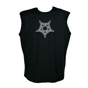 Evil   Pentagram Sleeveless Muscle T Shirt  