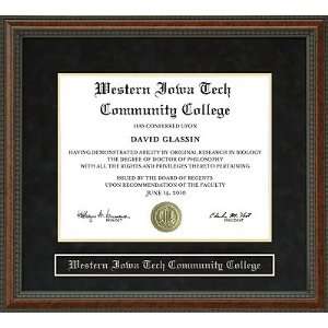 Western Iowa Tech Community College (WITCC) Diploma Frame:  