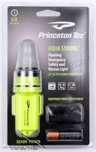 Princeton Tec Aqua Strobe Waterproof Flashlight / Emergency Safety 