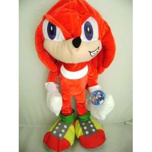  Sega Sonic X the Hedgehog  Knuckles 18 Plush Figure Doll Toy 