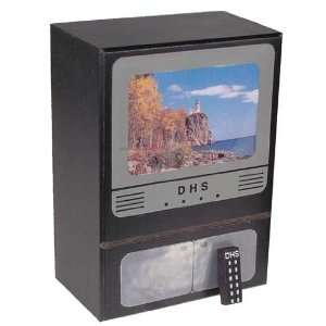  Miniature Black Big Screen TV with Remote sold at 