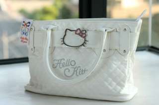 Hello Kitty White leatherette shoulder bag tote NEW  