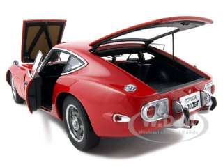 TOYOTA 2000 GT COUPE RED UPGRADED 1:18 AUTOART  