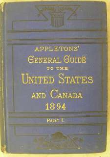 Appletons Guide 1894 United States 16 Maps complete  