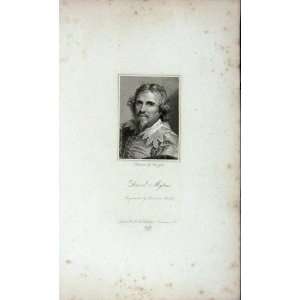  1823 ANTIQUE PORTRAIT DANIEL MYTENS SMITH ENGRAVING