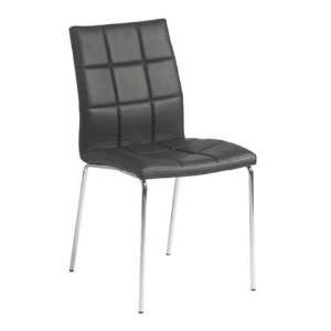  CYD Side Chair   Set of 4 (Black and Chrome) (35.4H x 17 