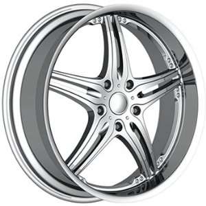 Akuza 750 22x9.5 Chrome Wheel / Rim 5x135 with a 18mm Offset and a 87 