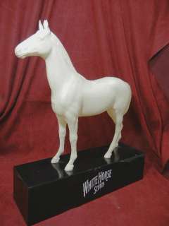 LARGE VINTAGE WHITE HORSE SCOTCH FIGURAL STORE DISPLAY  
