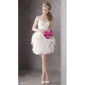  Short Satin faced Organza Dress with Tulle Overlaystyle 