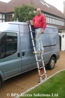 85m Telescopic Ladder with Safety Stabiliser & Bag  