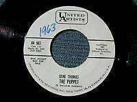 GENE THOMAS   The Puppet   clean Promo 45 rpm  