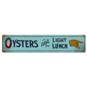 Oyster Lunch Food and Drink Vintage Metal Sign   Victory 