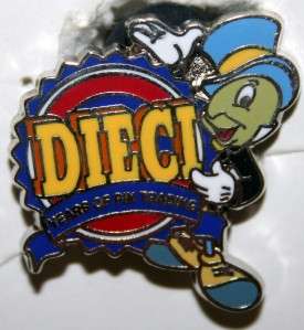 Disney Pin Trading 10th Anniversary   Jiminy Cricket  