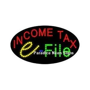  Income Tax E File LED Sign (Oval): Sports & Outdoors