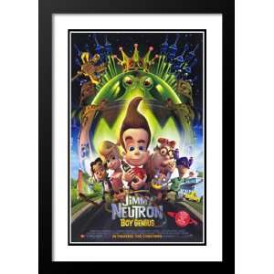 Jimmy Neutron Boy Genius 20x26 Framed and Double Matted Movie Poster 