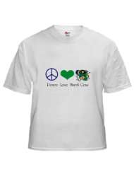 Peace Love Mardi Gras White T Shirt Love White T Shirt by 