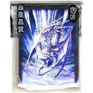   50 Count Standard Card Sleeves Arctic Dragon Blue: Toys & Games