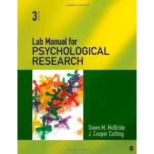   Manual for Psychological Research [Paperback] Dawn M. McBride Books