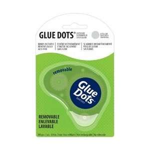 Dots Glue Dots 3/8 Removable Dot n Go Disposable Dispenser 200 Clear 