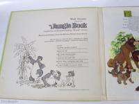   1967 Disney The Jungle Book LP Record Story w/ Illustrated Book  