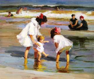 Edward Henry Potthast Children Playing Painting repro  