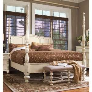  King Savannah Poster Bed by Paula Deen Home   Linen Finish 