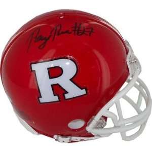 Ray Rice Signed Mini Helmet   Rutgers   Autographed NFL Mini Helmets