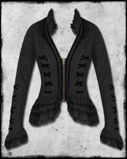 SPIN DOCTOR STEAMPUNK GOTHIC PINSTRIPE FLORENCE JACKET  