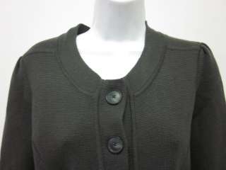 you are bidding on a theory gray wool knit button down cardigan 