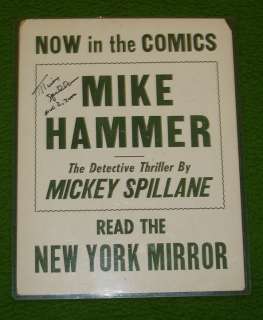 Vintage MICKEY SPILLANE Personal Typewriter & Museum Collection 200 