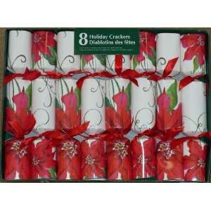  Set of 8 Poinsettia Christmas Crackers Arts, Crafts 