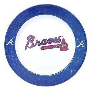  Atlanta Braves MLB Dinner Plates (4 Pack): Sports 