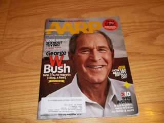George W. Bush AARP January / February 2011 Magazine  