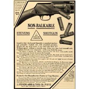  1910 Ad Non Balkable Stevens Shotgun Arms Guns Hunting 
