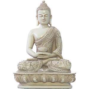  5.5 Small Nepali Buddha Statue, Meditation Pose, Stone 
