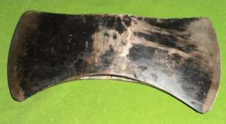 Original black finish worn near edges and center of head. Some damage 