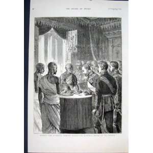   Kandy Buddhist Priests Buddha Tooth Prince Print 1876