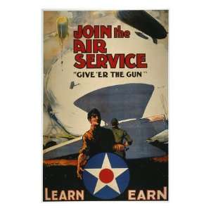  World War I Air Service Giclee Poster Print