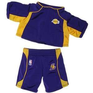   Build A Bear Workshop Los Angeles Lakers Warm Up 2 pc.: Toys & Games