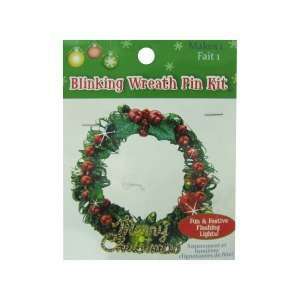  blinking wreath pin kit   makes 1 Pack Of 72: Home 