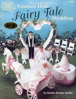 Fairy Tale Wedding Barbie Plastic Canvas Pattern HTF  