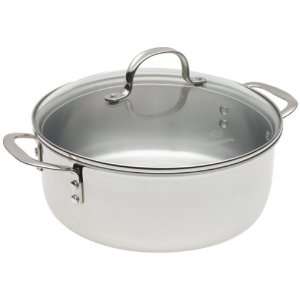  Calphalon Triply Stainless 5 Quart Saucier with Glass Lid 