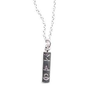  Kappa Alpha Theta Sorority Silver Bar Necklace Jewelry
