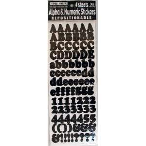  Black Alphabet Stickers for Signs   365 Stickers Toys 