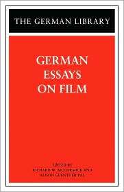German Essays on Film, Vol. 81, (0826415075), Richard W. McCormick 
