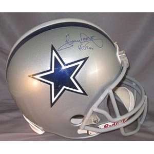  Tony Dorsett Signed Cowboys Full Size Replica Helmet   94 