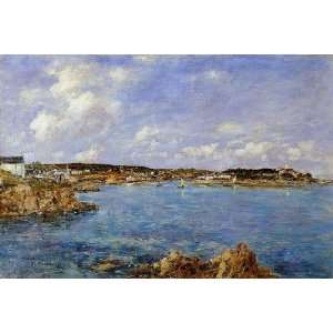   the Bay View of Ile Tristan, By Boudin Eugène  Home & Kitchen