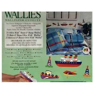  Wallies Wallpaper Cutouts (25 Olive Kids Boats & Buoys Wallies 