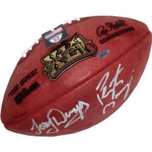  Tony Dungy and Peyton Manning Autographed SB XLI Football 